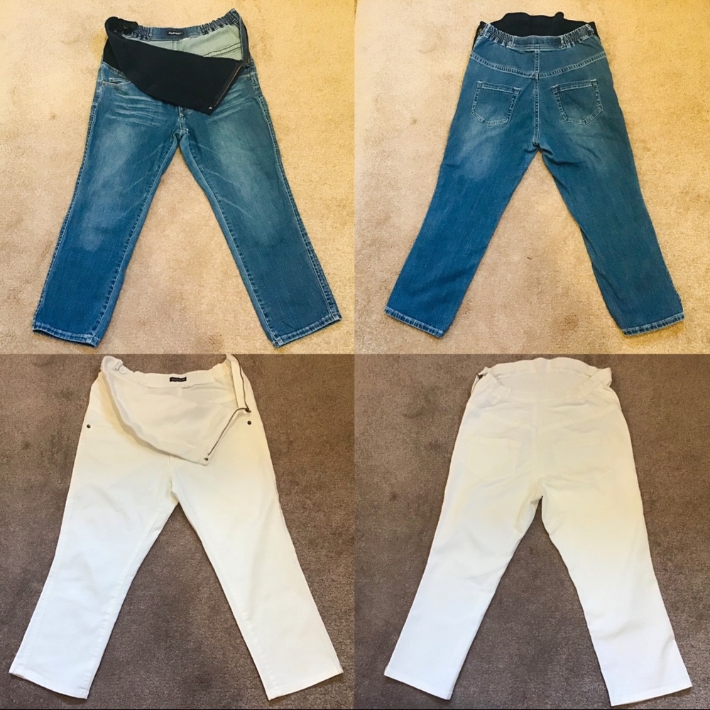 Bundle of 2 cropped Maternity Jeans
